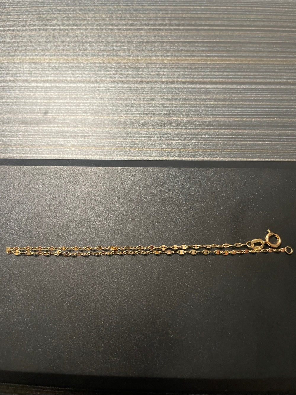 10k Gold Mirror Link Bracelet